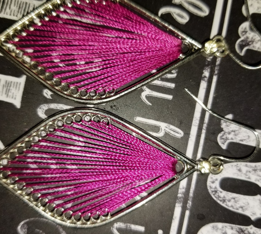 Pink earrings